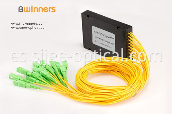 Plastic Box Type 1x16 Plc Splitter With Sc Apc Connector